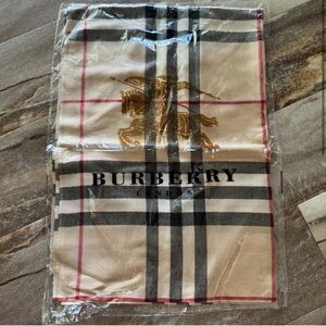 Burberry Beige Plaid Scarf